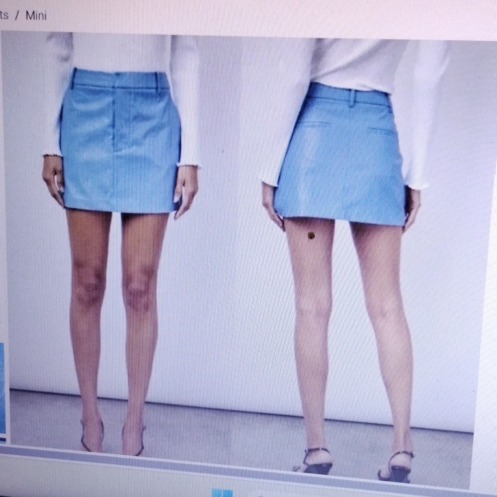Rails  Blue Mini Skirt Size 6 New Condition Zip Front Festival Summer